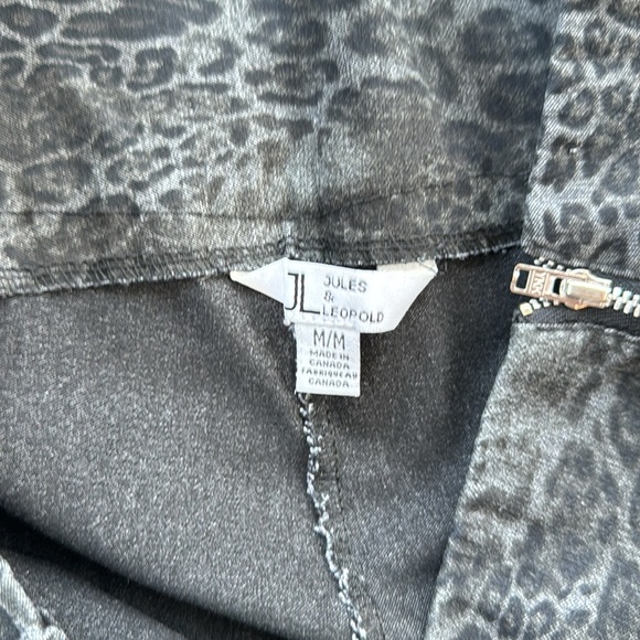 Jules & Leopold Leopard Print Side Zip Pants Medium - Picture 4 of 7